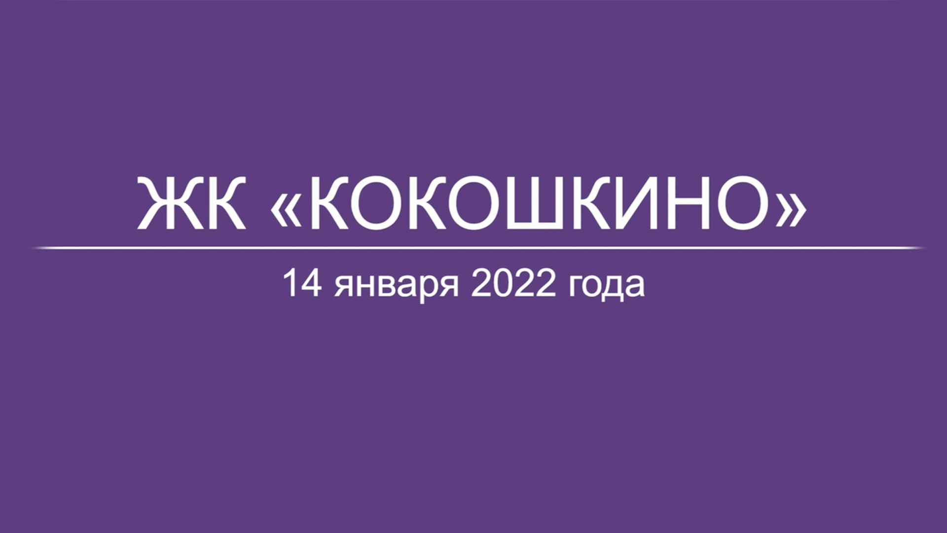 Обход ЖК «Кокошкино» 14 января 2022 года: видео